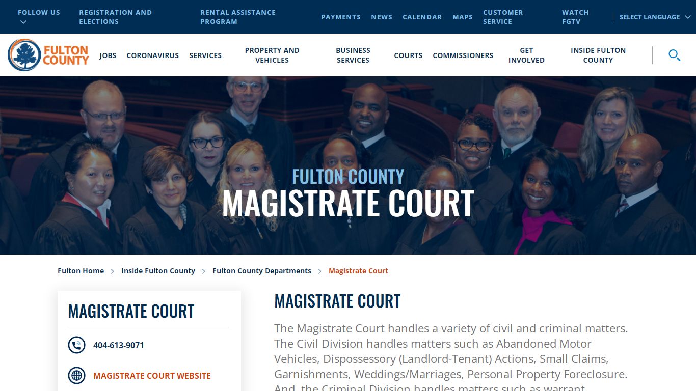 Magistrate Court - Fulton County, Georgia